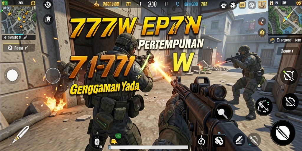 Screenshot gameplay <strong>7777W</strong> menampilkan pertarungan seru dan grafis yang menakjubkan.