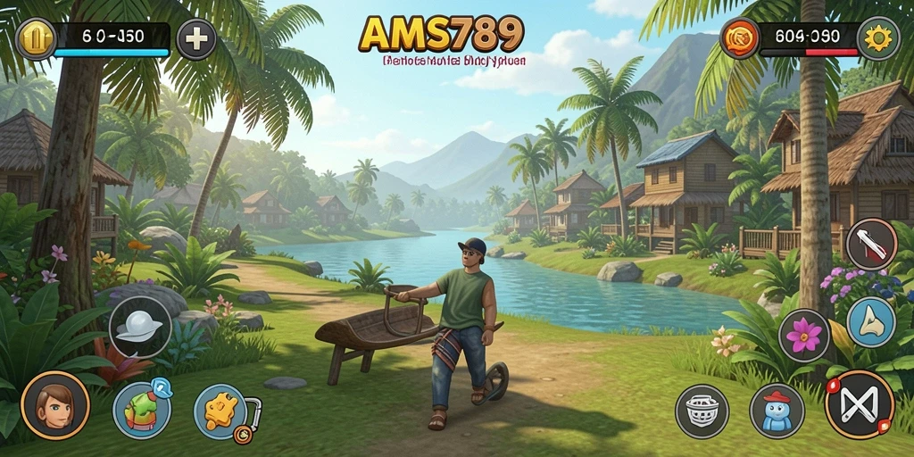 Screenshot gameplay AMS789 yang menampilkan aksi seru dan warna-warni.