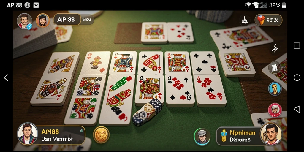 Screenshot utama API88 menampilkan gameplay menarik pada permainan Domino.
