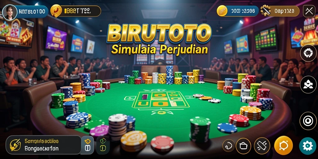 Tampilan gameplay menarik dari BIRUTOTO yang menegangkan.