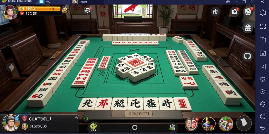 Screenshot utama GUATOGEL menampilkan aksi seru permainan Mahjong.