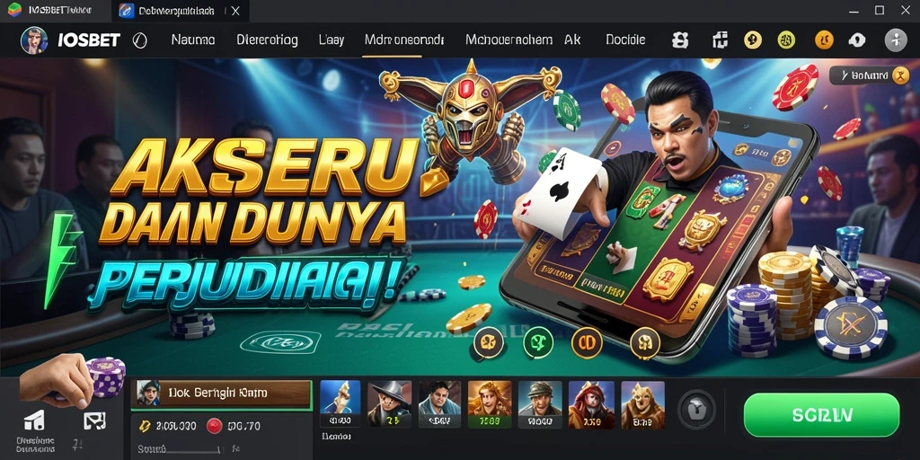 Tangkapan layar dari gameplay action yang mendebarkan di IOSBET.
