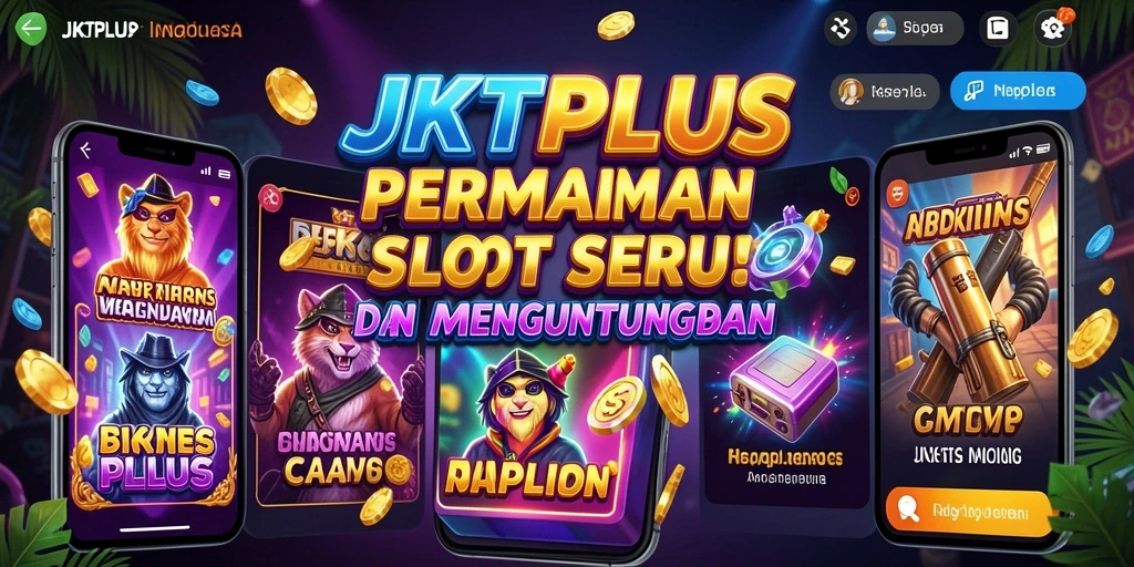 Screenshot utama JKTPLUS menampilkan gameplay Slot yang menegangkan.