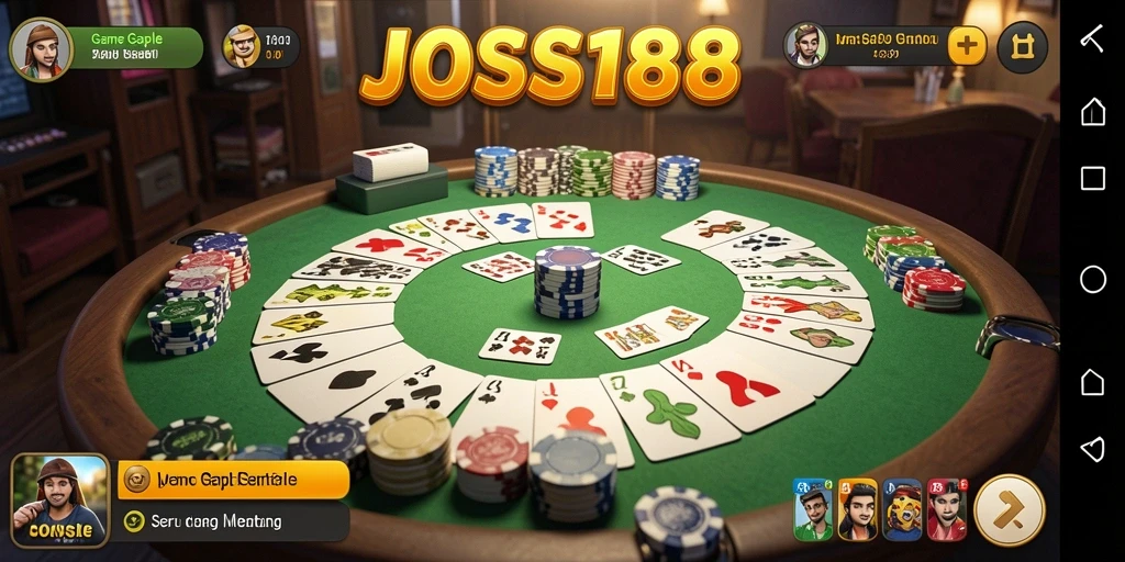 Tampilan gameplay JOSS188 yang penuh warna dan seru.