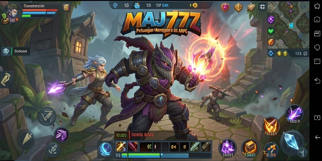 Tampilan gameplay seru dalam dunia ARPG yang mendebarkan.