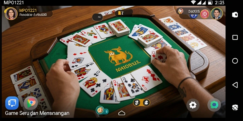 Tampilan menarik dari gameplay Gaple MPO1221.