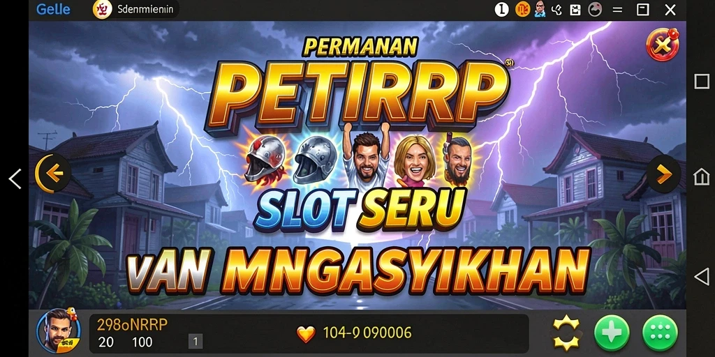 Tampilan gameplay PETIRRP yang menarik dan seru saat bermain slot.