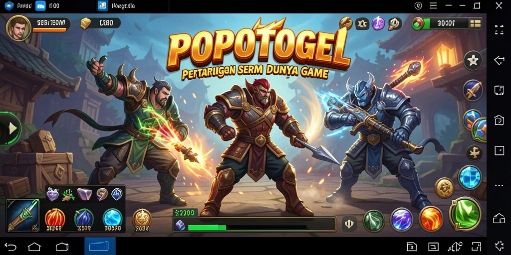 Screenshot utama POPOTOGEL menampilkan aksi pertarungan yang mendebarkan.