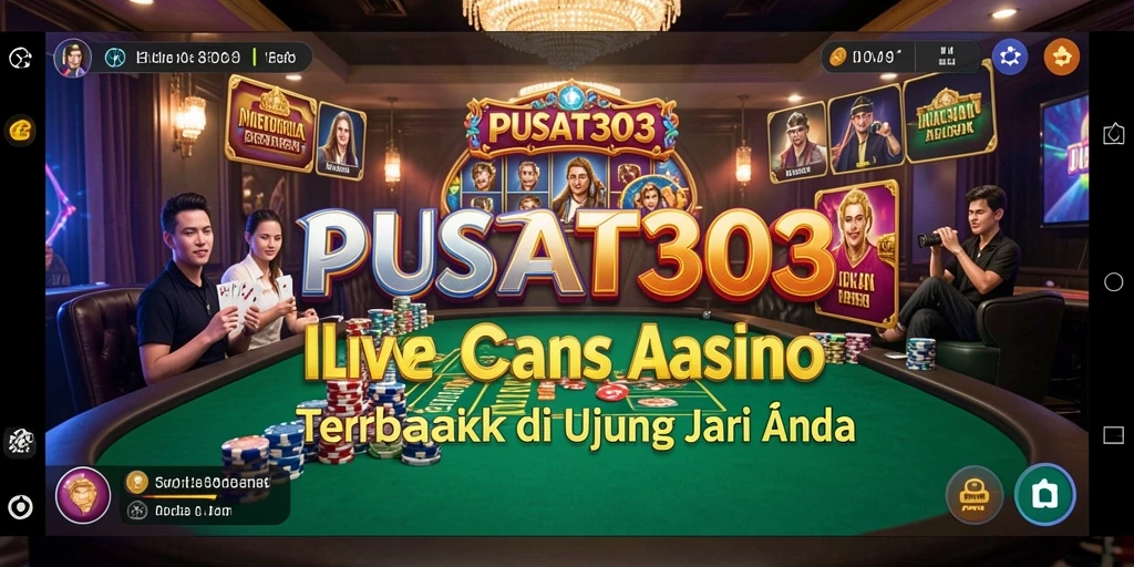 Tampilan gameplay PUSAT303 yang menakjubkan dalam suasana Live Casino.