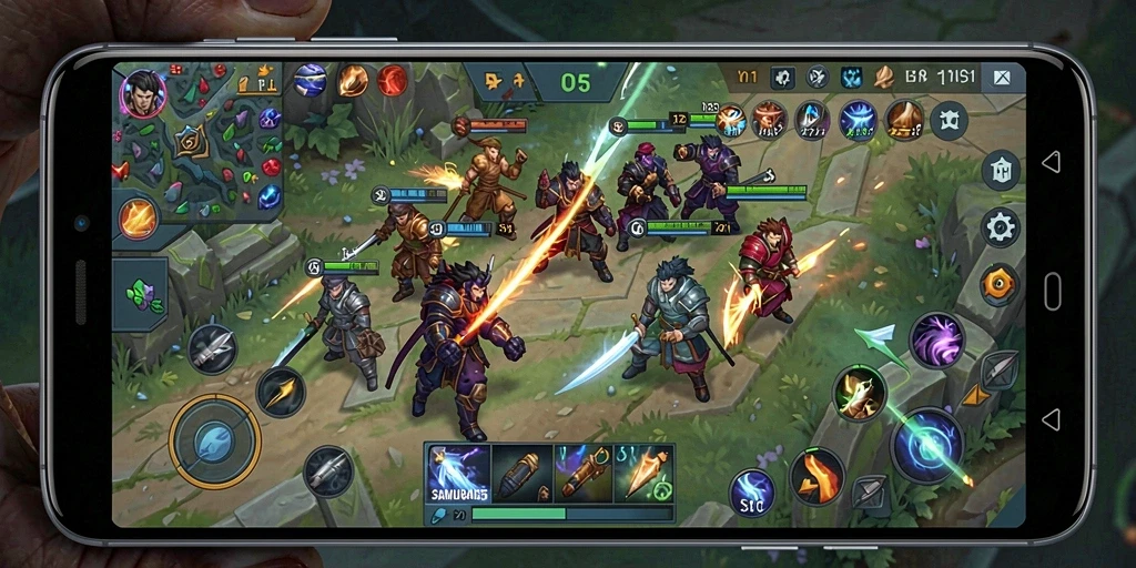 Gameplay menarik di SAMURAI555 dengan aksi pertarungan seru.