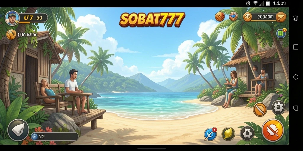 Screenshot gameplay SOBAT777 yang penuh warna dan menyenangkan.