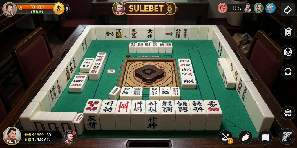 Menampilkan gameplay menarik dari SULEBET dengan ubin Mahjong yang berwarna-warni.